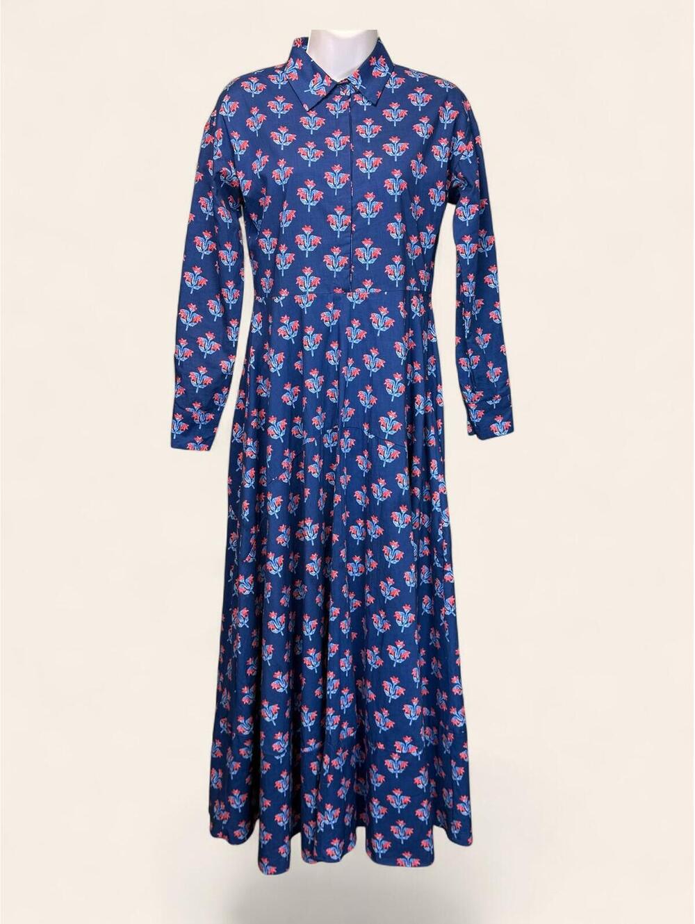 Capsule Blue and Red Floral Dress